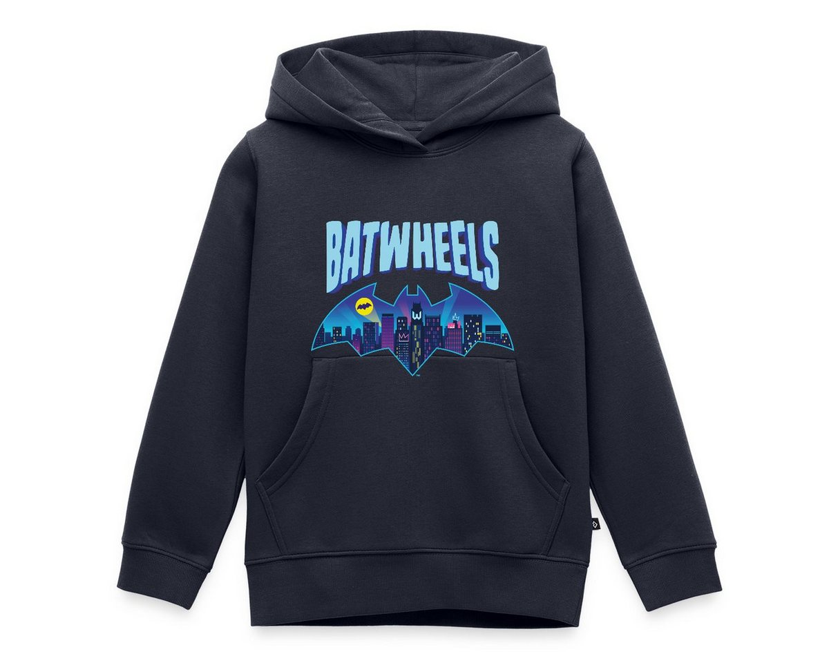 Spreadshirt Hoodie Batwheels Batman-Symbol Mit Skyline Von Gotham REGULAR FIT Kinder/Teen (1-tlg) von Spreadshirt