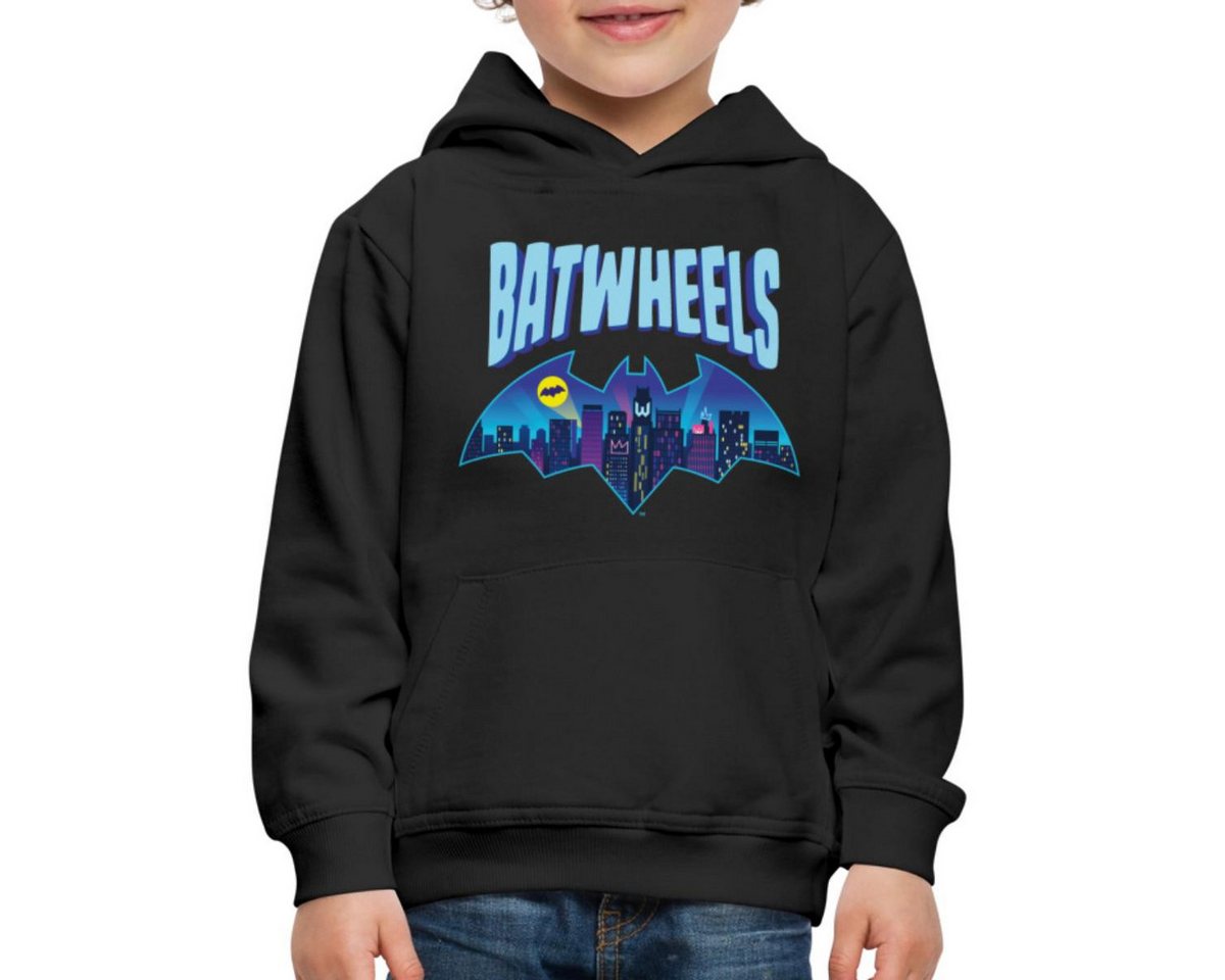 Spreadshirt Hoodie Batwheels Batman-Symbol Mit Skyline Von Gotham REGULAR FIT Kinder/Teen (1-tlg) von Spreadshirt