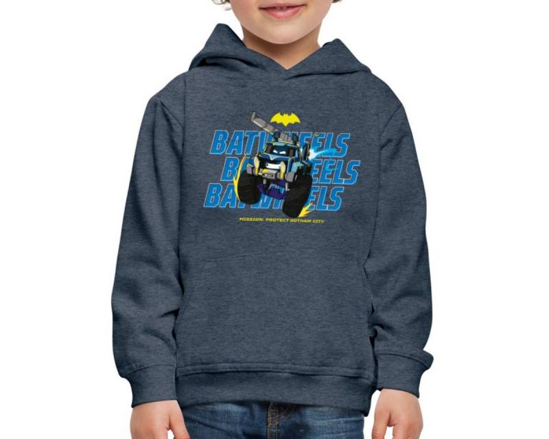 Spreadshirt Hoodie Batwheels Mit Schriftzug Protect Gotham City Kinder Premium Hoodie (1-tlg) von Spreadshirt