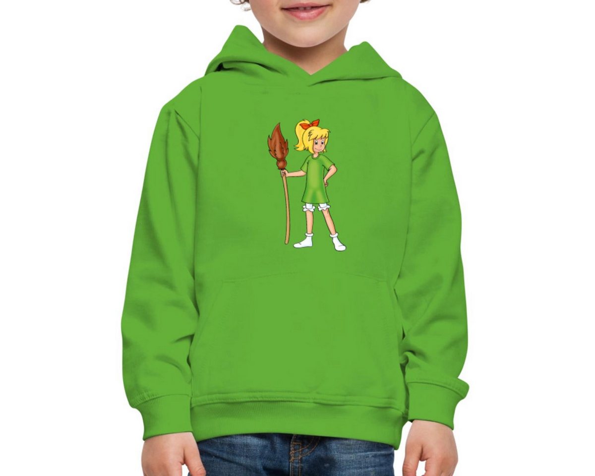 Spreadshirt Hoodie Bibi Blocksberg Mit Ihrem Besen Kartoffelbrei Kinder Premium Hoodie (1-tlg) von Spreadshirt