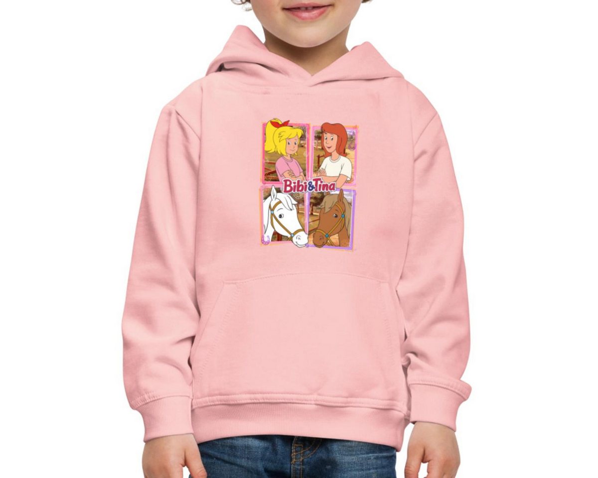 Spreadshirt Hoodie Bibi Und Tina Mit Amadeus Und Sabrina Kachelmotiv Kinder Premium Hoodi (1-tlg) von Spreadshirt