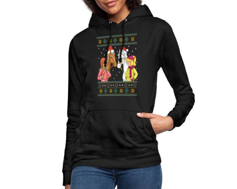 Spreadshirt Hoodie Bibi und Tina Amadeus Sabrina Weihnachts-Design Damen Hoodie (1-tlg) von Spreadshirt
