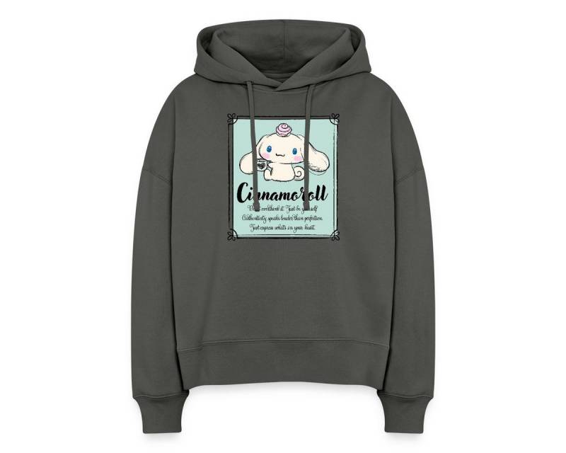 Spreadshirt Hoodie Cinnamoroll Just Be Yourself Frauen Boxy Organic Hoodie (1-tlg) von Spreadshirt