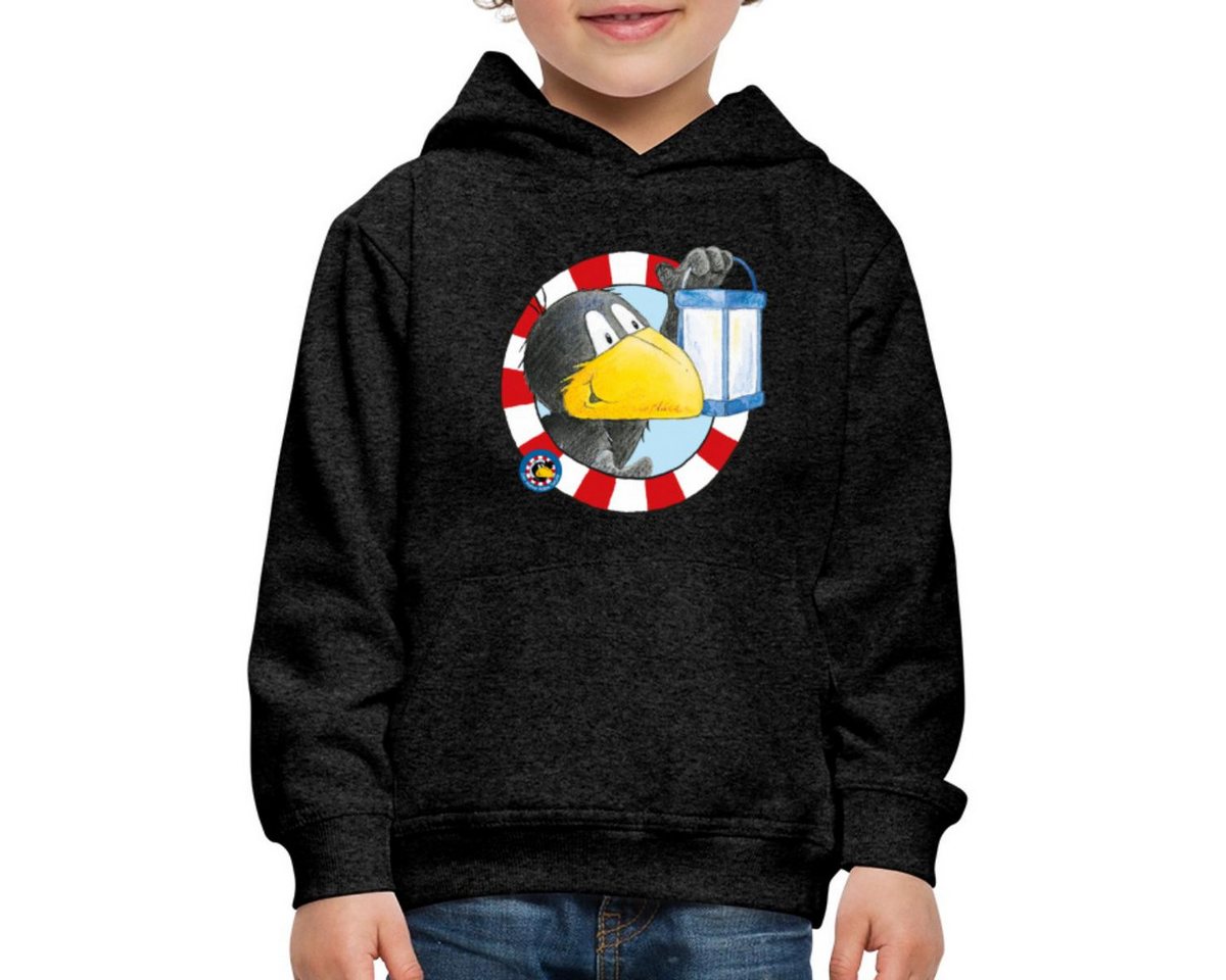 Spreadshirt Hoodie Der kleine Rabe Socke mit Laterne Kinder Premium Hoodie (1-tlg) von Spreadshirt
