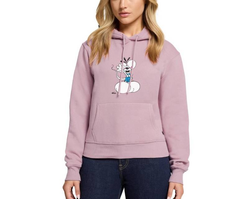 Spreadshirt Hoodie Diddl Diddlmaus Winkt Fröhlich Damen Premium Hoodie (1-tlg) von Spreadshirt