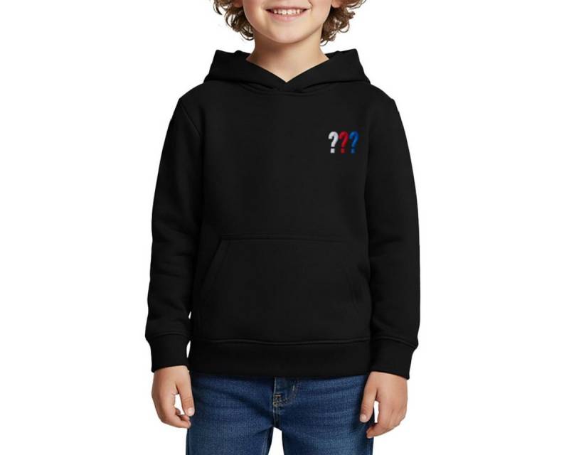 Spreadshirt Hoodie Die Drei Fragezeichen Logo Stickerei Kinder Premium Hoodie (1-tlg) von Spreadshirt