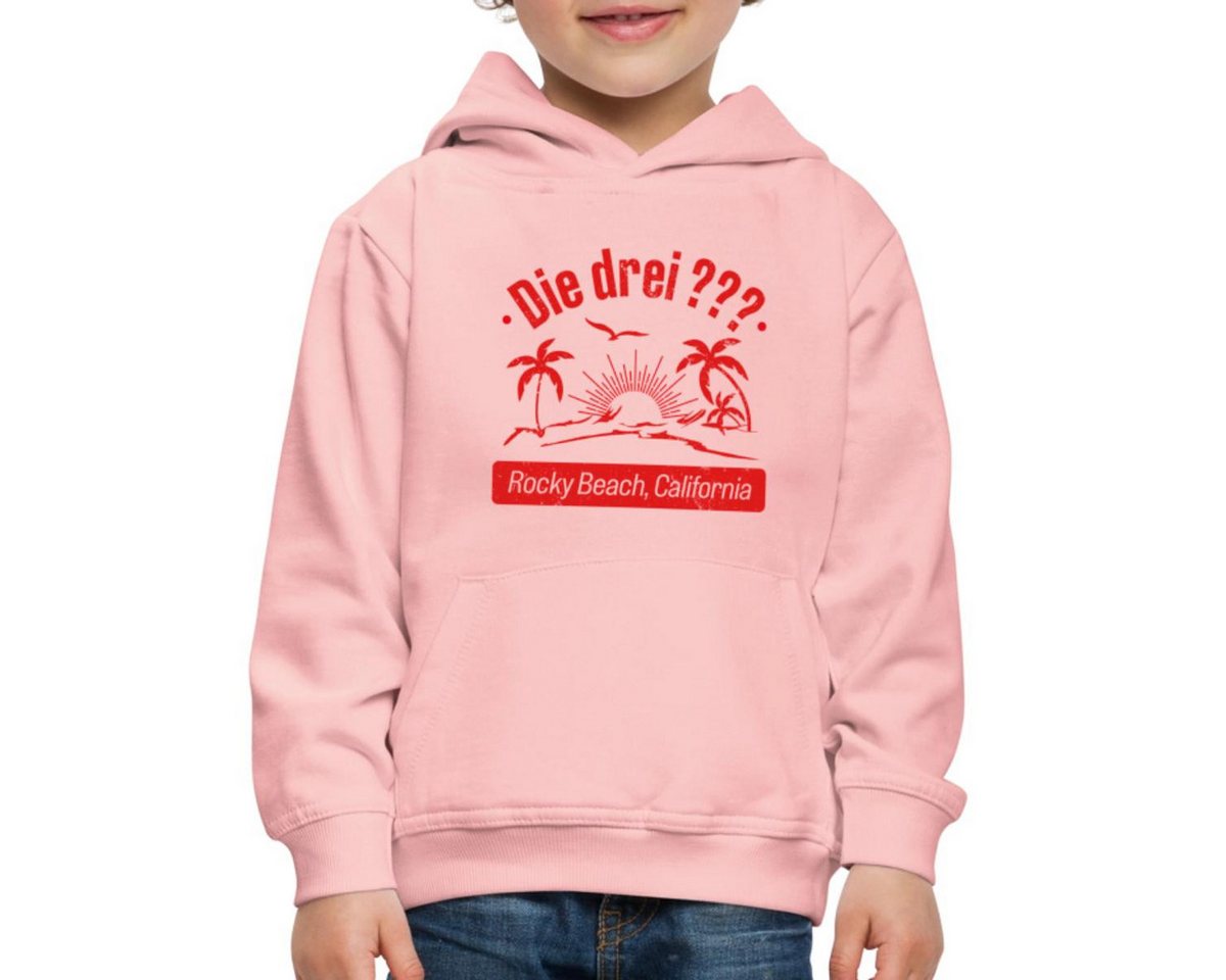 Spreadshirt Hoodie Die Drei Fragezeichen Rocky Beach California Kinder Premium Hoodie (1-tlg) von Spreadshirt
