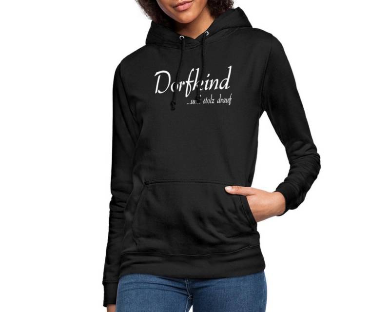 Spreadshirt Hoodie Dorfkind Geschenk Geschenkidee Witzig Damen Hoodie (1-tlg) von Spreadshirt