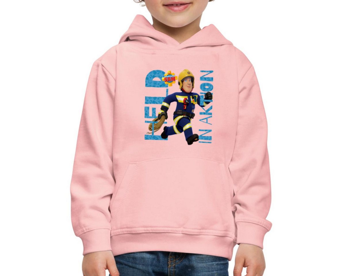Spreadshirt Hoodie Feuerwehrmann Sam™ Held In Aktion Cooles Design Kinder Premium Hoodie (1-tlg) von Spreadshirt