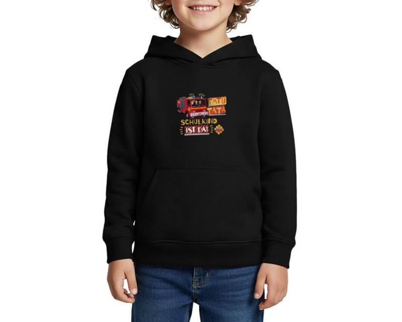 Spreadshirt Hoodie Feuerwehrmann Sam™ Tatü Tata Schulkind Ist Da Kinder Premium Hoodie (1-tlg) von Spreadshirt