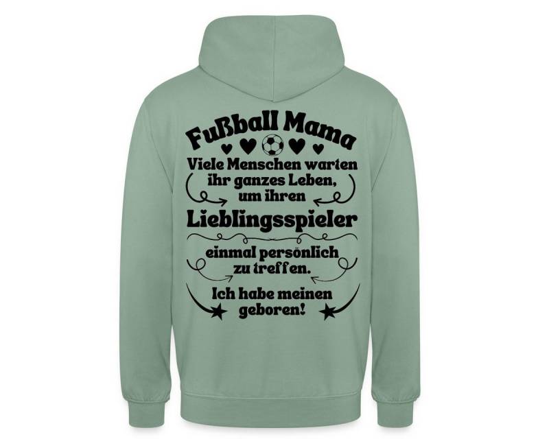 Spreadshirt Hoodie Fußball Mama Lieblingsspieler Geboren Unisex Hoodie (1-tlg) von Spreadshirt