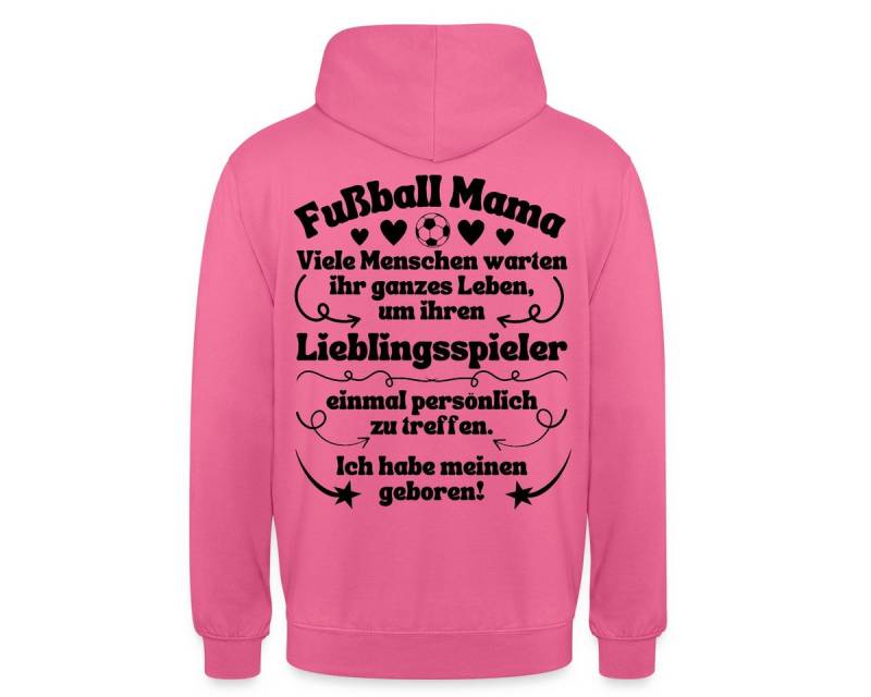 Spreadshirt Hoodie Fußball Mama Lieblingsspieler Geboren Unisex Hoodie (1-tlg) von Spreadshirt