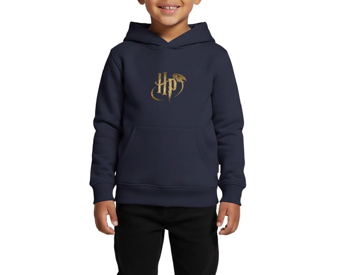 Spreadshirt Hoodie Harry Potter HP Logo REGULAR FIT Kinder/Teenager Premium Bio Hoodie (1-tlg) von Spreadshirt