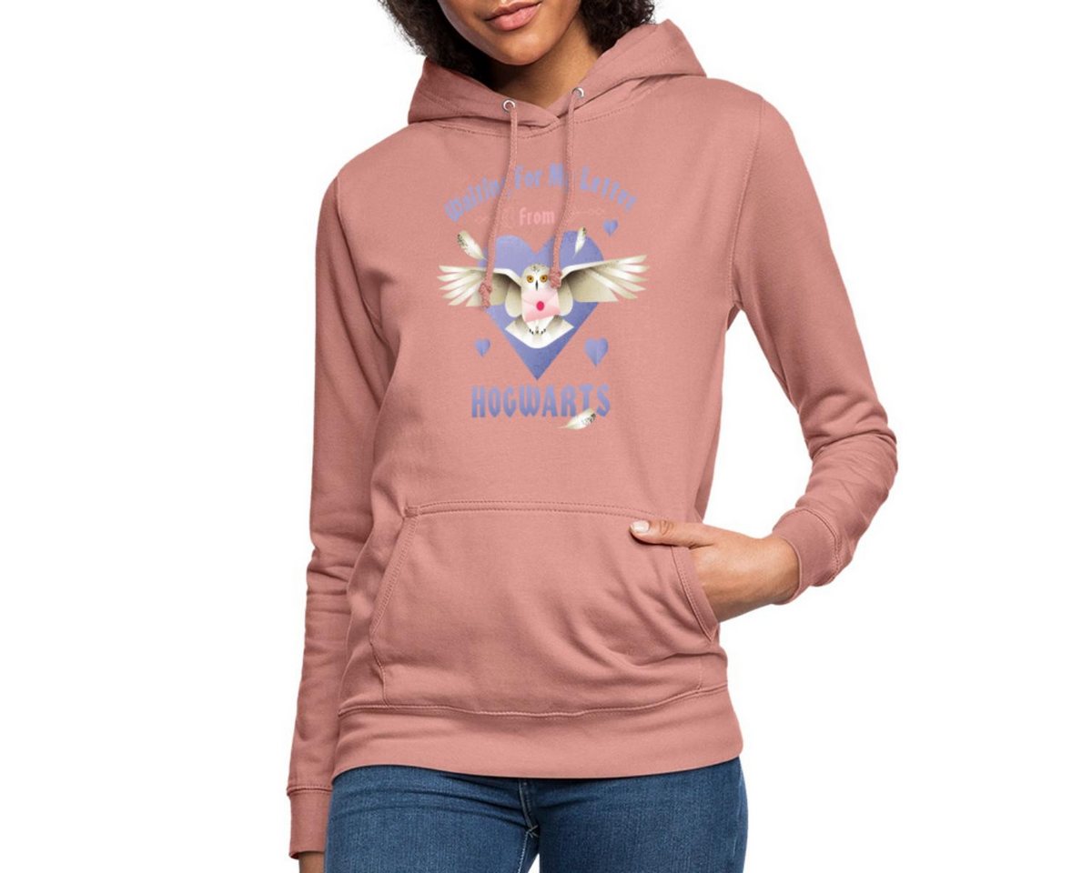 Spreadshirt Hoodie Harry Potter Hedwig Spruch Brief Aus Hogwarts Damen Hoodie (1-tlg) von Spreadshirt