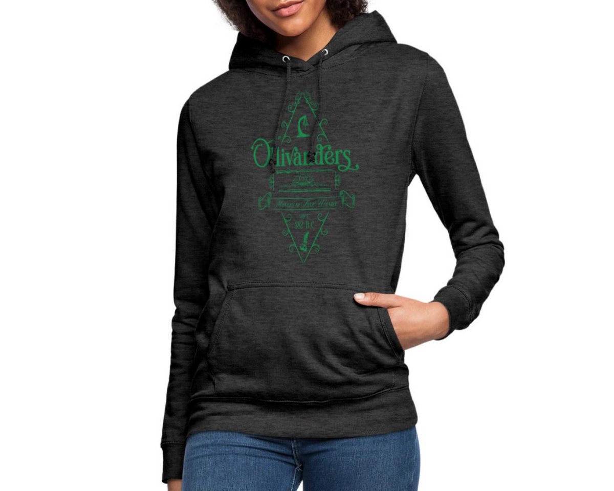 Spreadshirt Hoodie Harry Potter Ollivanders Geschäft Grünes Logo Frauen Hoodie (1-tlg) von Spreadshirt