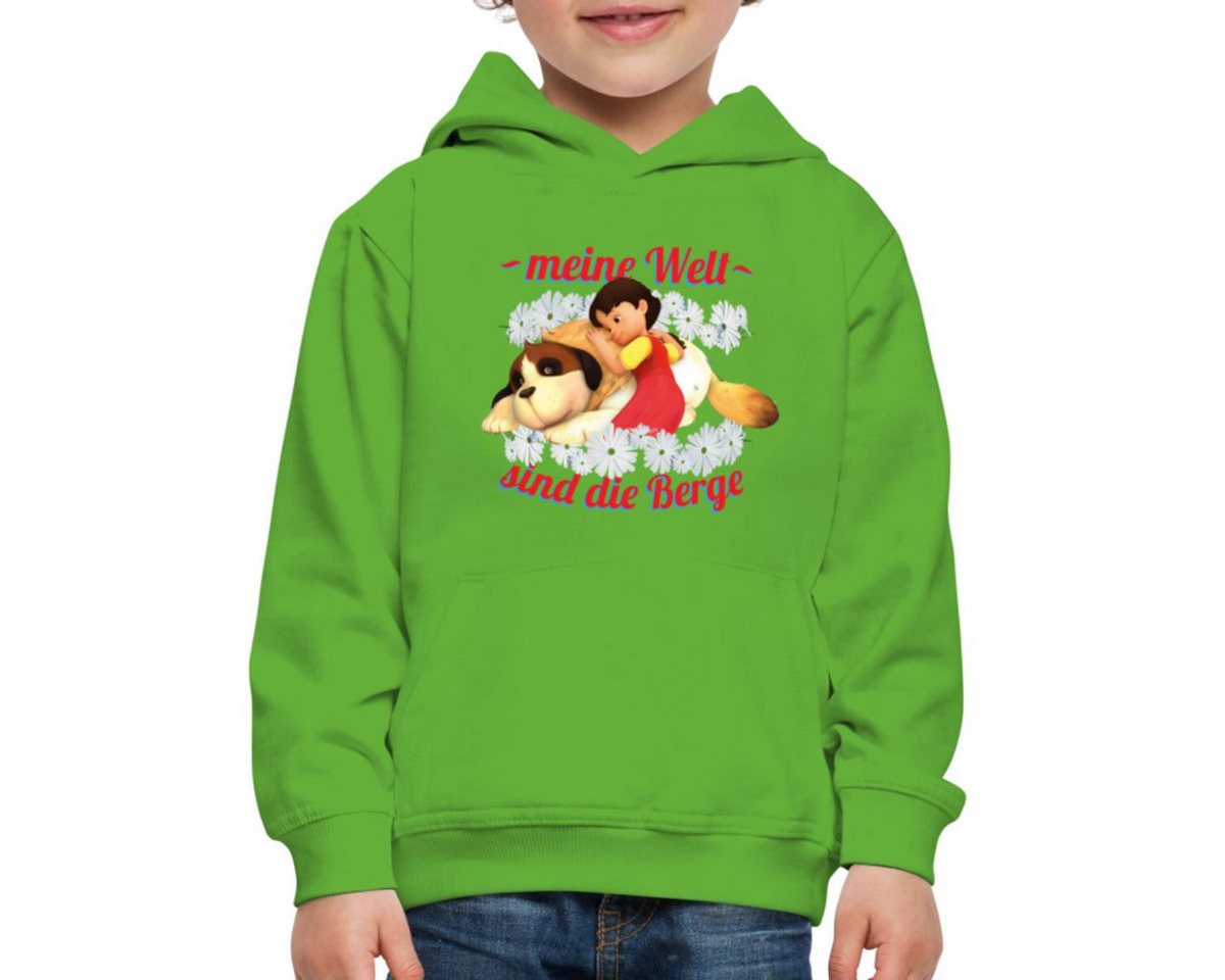 Spreadshirt Hoodie Heidi Meine Welt Sind Die Berge Spruch Kinder Premium Hoodie (1-tlg) von Spreadshirt