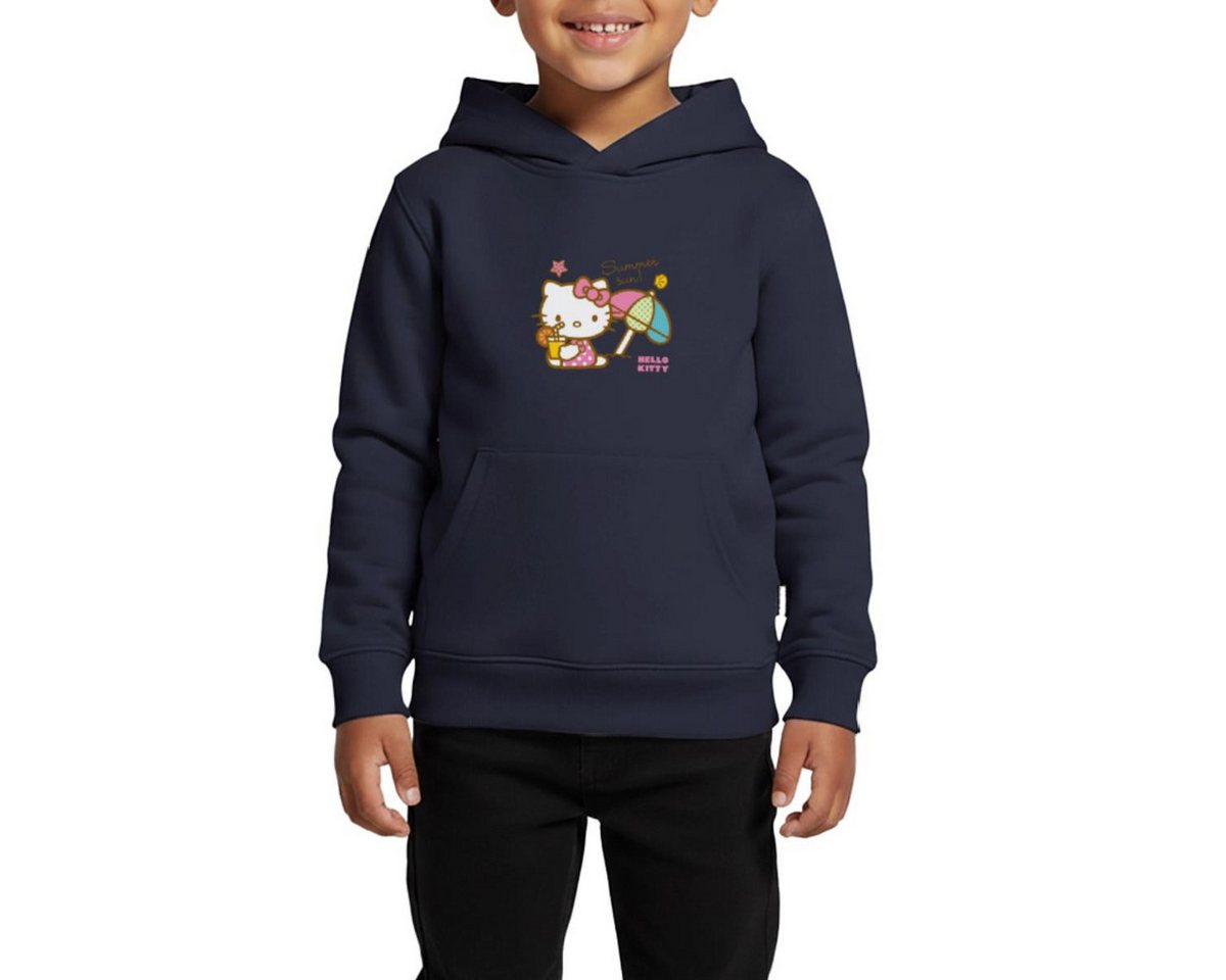 Spreadshirt Hoodie Hello Kitty Am Strand Summer Sun REGULAR FIT Kinder/Teenager Premium B (1-tlg) von Spreadshirt