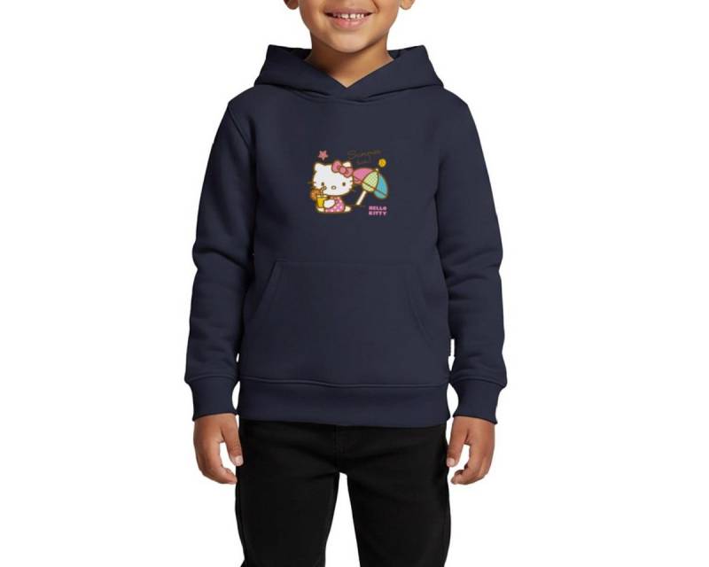 Spreadshirt Hoodie Hello Kitty Am Strand Summer Sun Kinder Premium Hoodie (1-tlg) von Spreadshirt