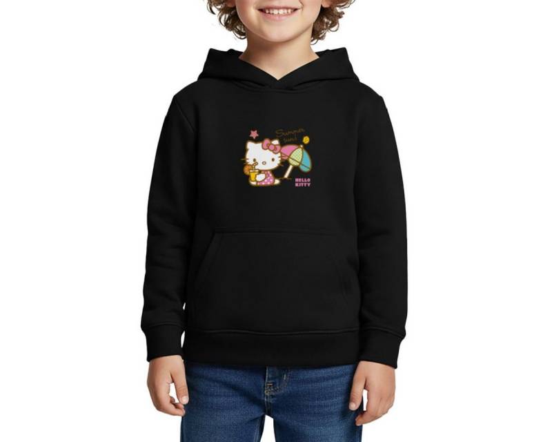 Spreadshirt Hoodie Hello Kitty Am Strand Summer Sun Kinder Premium Hoodie (1-tlg) von Spreadshirt