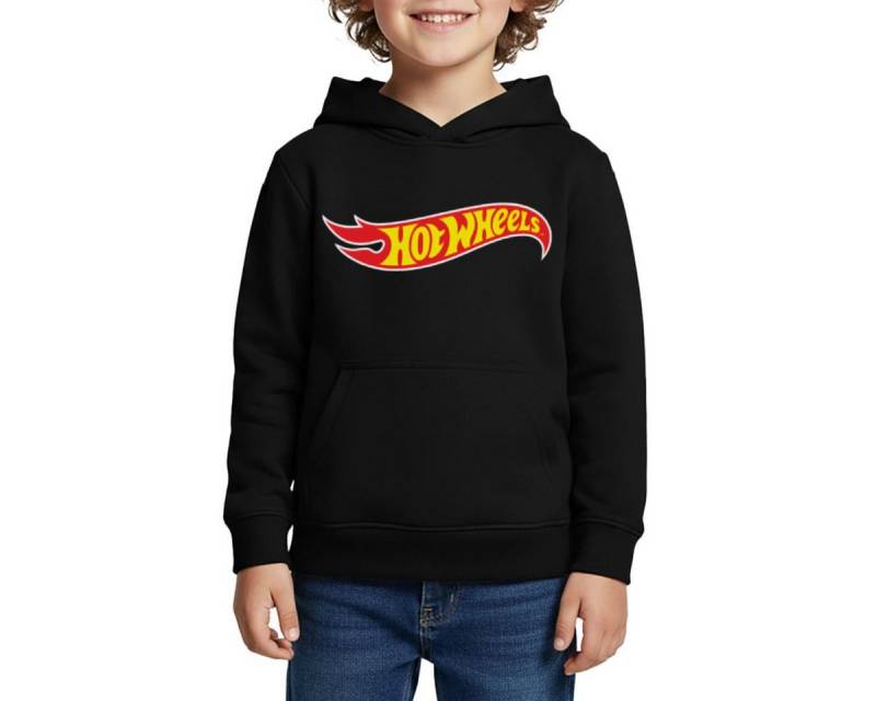 Spreadshirt Hoodie Hot Wheels Klassisches Logo REGULAR FIT Kinder/Teenager Premium Bio Ho (1-tlg) von Spreadshirt