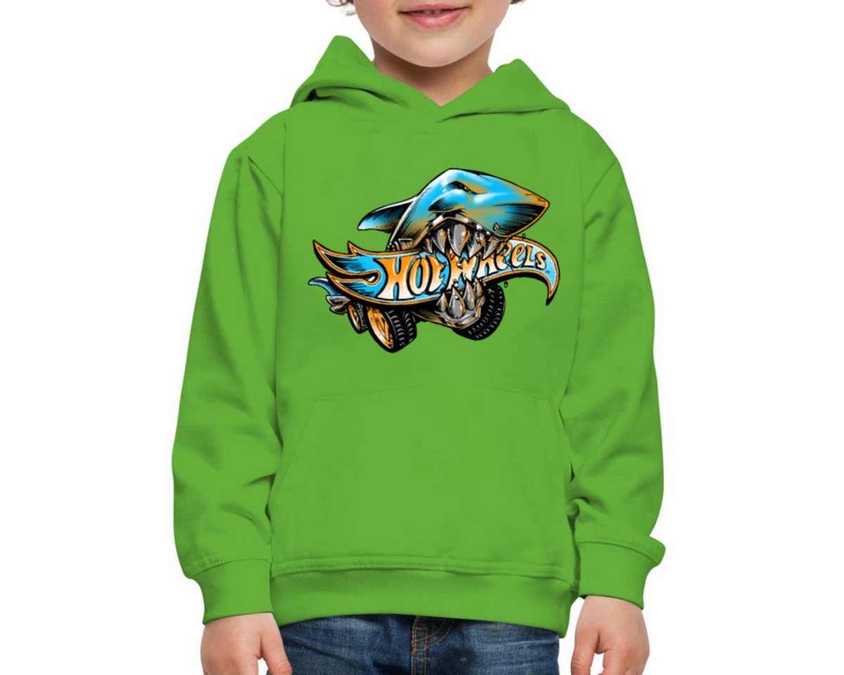 Spreadshirt Hoodie Hot Wheels Logo Mit Hai Kinder Premium Hoodie (1-tlg) von Spreadshirt