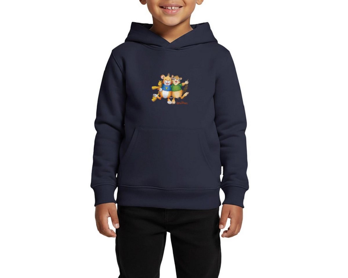 Spreadshirt Hoodie Leo Lausemaus und Didi Dachs Freunde REGULAR FIT Kinder/Teenager Premi (1-tlg) von Spreadshirt