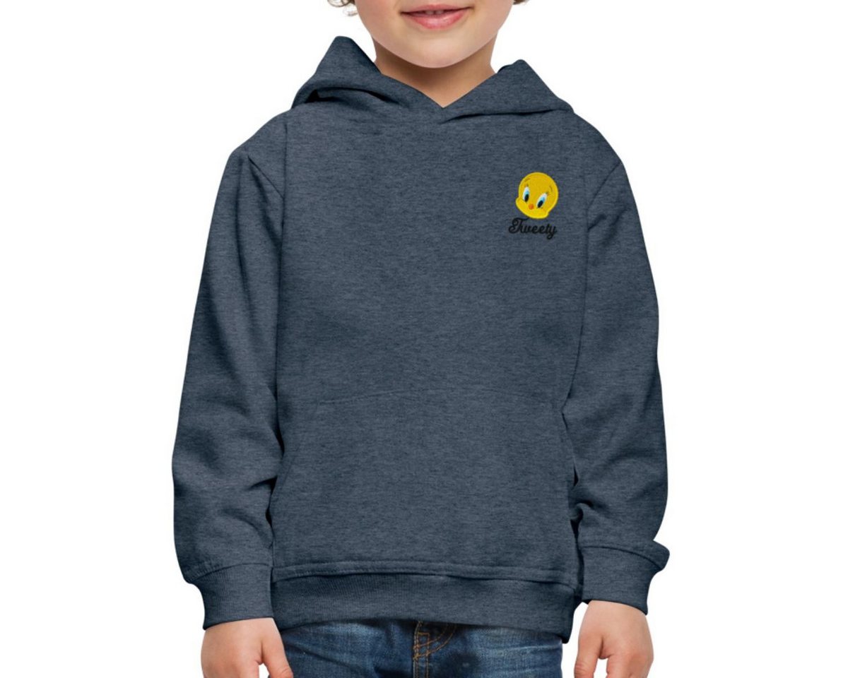 Spreadshirt Hoodie Looney Tunes Tweety Porträt Stick Kinder Premium Hoodie (1-tlg) von Spreadshirt