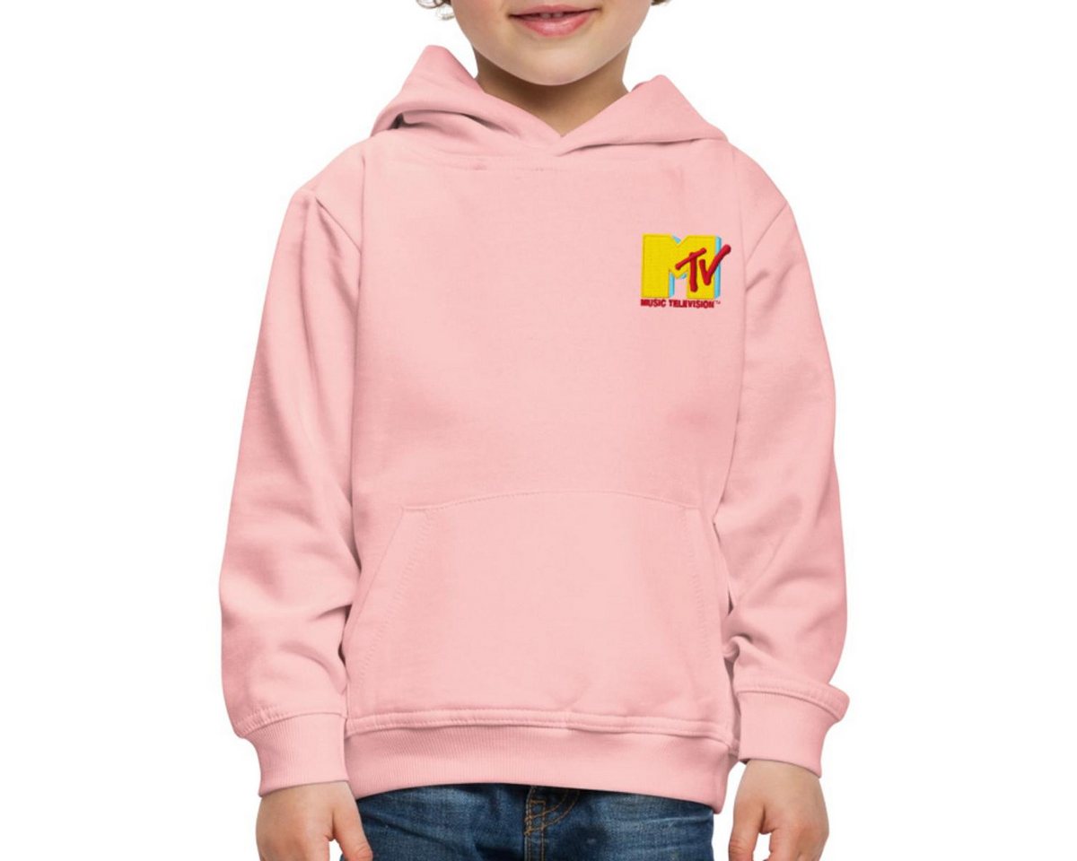 Spreadshirt Hoodie MTV Logo Als Stick-Design Kinder Premium Hoodie (1-tlg) von Spreadshirt