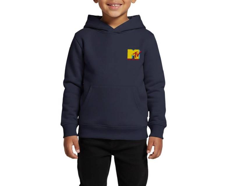 Spreadshirt Hoodie MTV Logo Als Stick-Design Kinder Premium Hoodie (1-tlg) von Spreadshirt