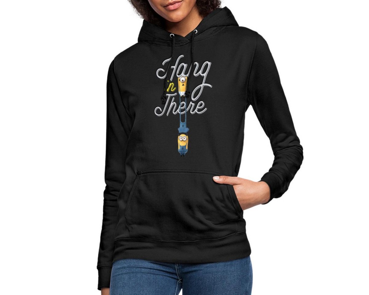 Spreadshirt Hoodie Minions Carl Und Phil Durchhalten Despicable Me Damen Hoodie (1-tlg) von Spreadshirt
