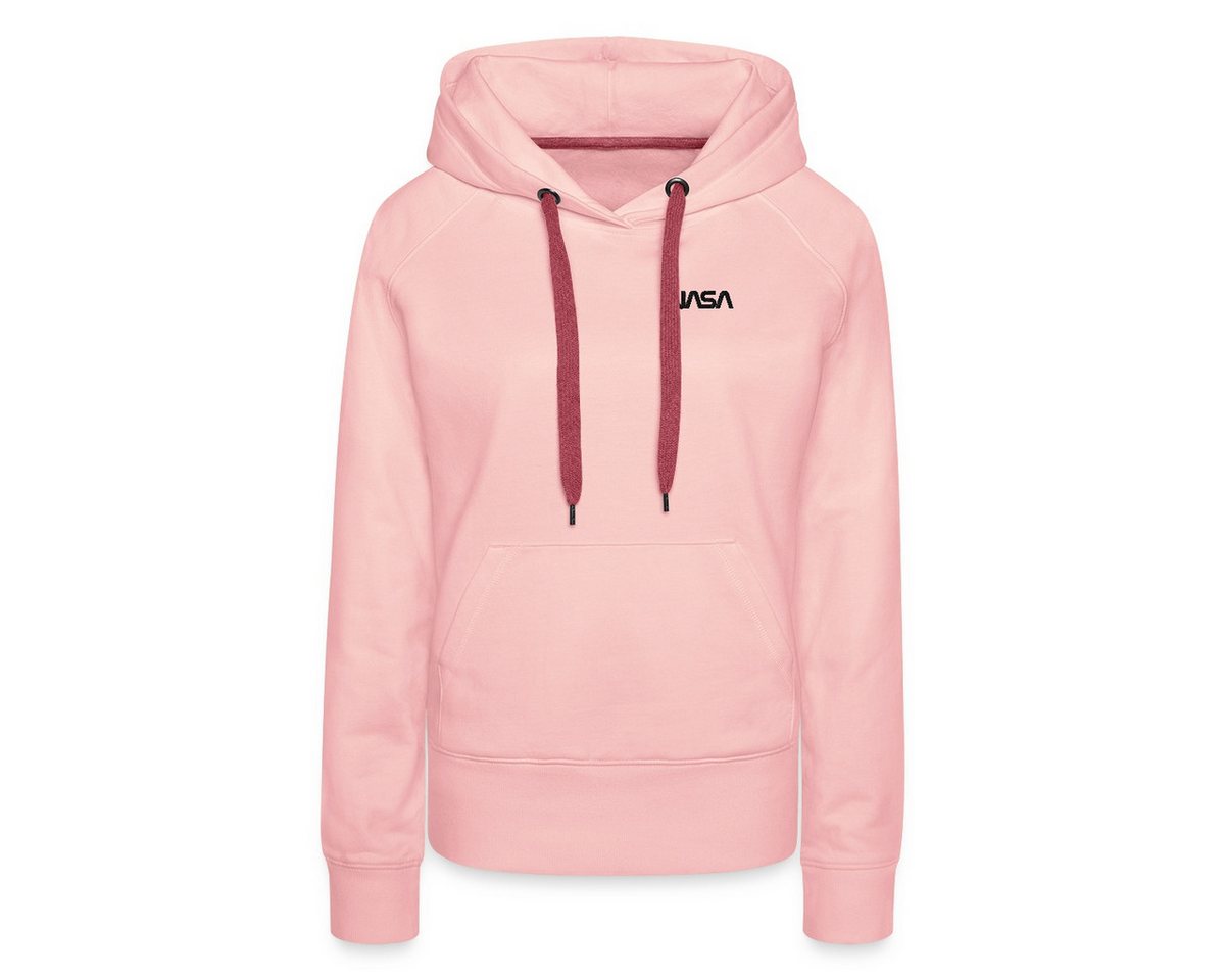 Spreadshirt Hoodie NASA Logo Klein Schwarz Stick Damen Premium Hoodie (1-tlg) von Spreadshirt