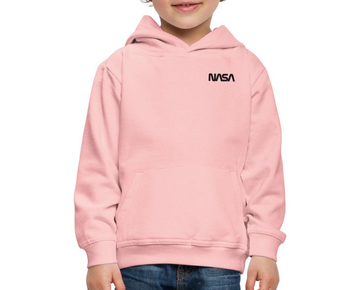 Spreadshirt Hoodie NASA Logo Klein Schwarz Stick Kinder Premium Hoodie (1-tlg) von Spreadshirt