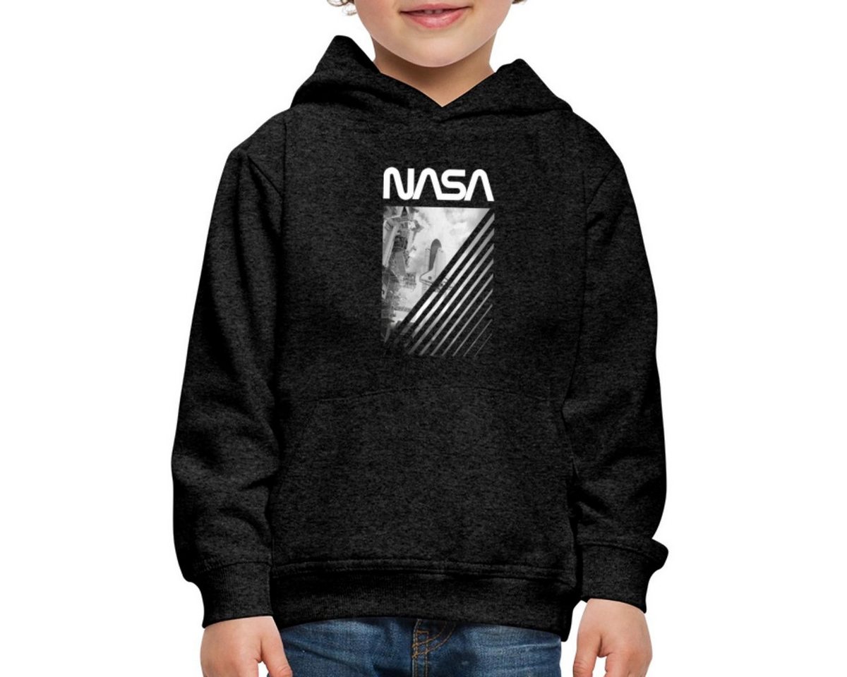 Spreadshirt Hoodie NASA Space Shuttle Start Logo Kinder Premium Hoodie (1-tlg) von Spreadshirt