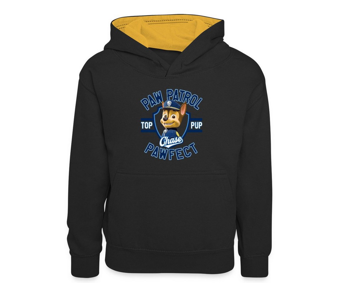 Spreadshirt Hoodie Paw Patrol Chase Pawfect Kinder Kontrast-Hoodie (1-tlg) von Spreadshirt
