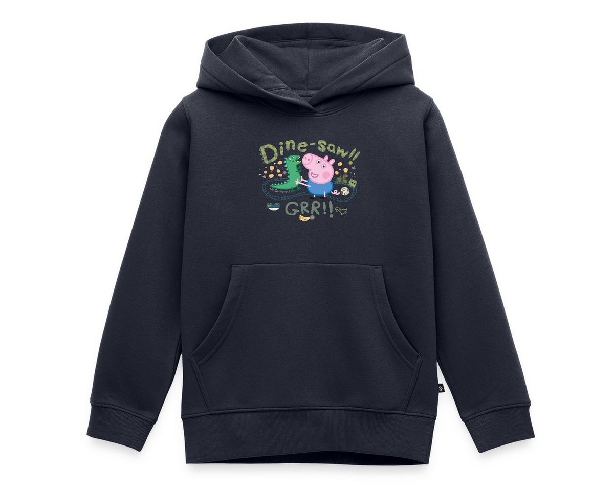 Spreadshirt Hoodie Peppa Wutz Dine-Saw Dino Dinosaurier REGULAR FIT Kinder/Teenager Premi (1-tlg) von Spreadshirt