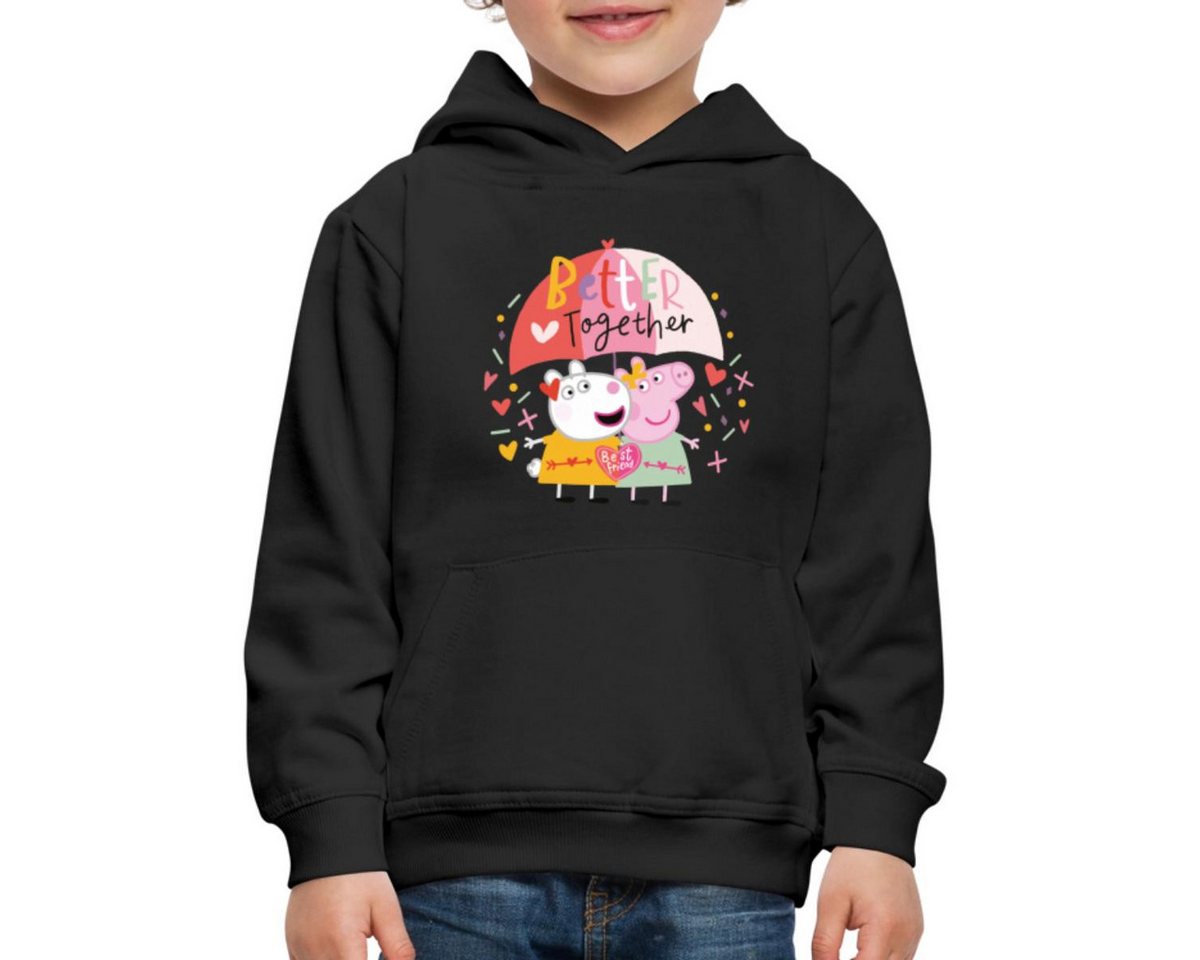 Spreadshirt Hoodie Peppa Wutz Und Luzie Locke Better Together REGULAR FIT Kinder/Teenager (1-tlg) von Spreadshirt