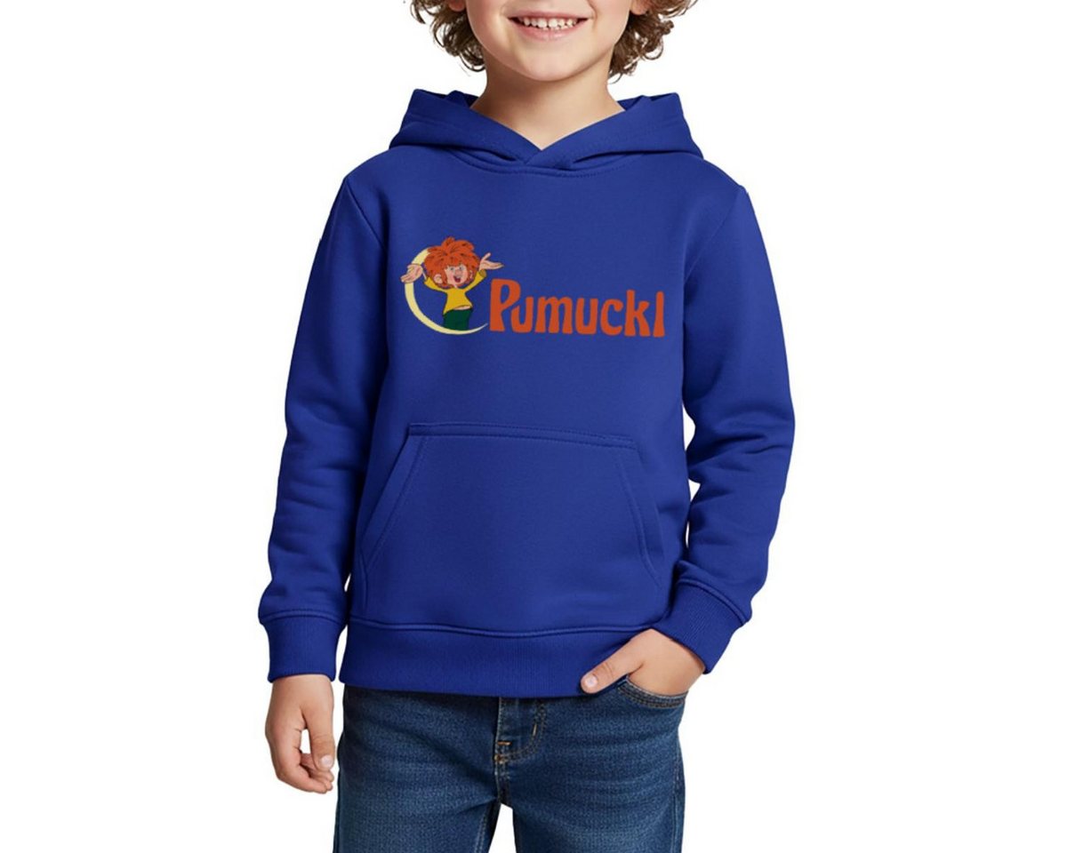 Spreadshirt Hoodie Pumuckl Mit Frecher Pose Und Logo Schriftzug Kinder Premium Hoodie (1-tlg) von Spreadshirt