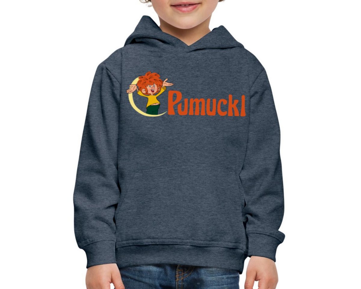 Spreadshirt Hoodie Pumuckl Mit Frecher Pose Und Logo Schriftzug Kinder Premium Hoodie (1-tlg) von Spreadshirt