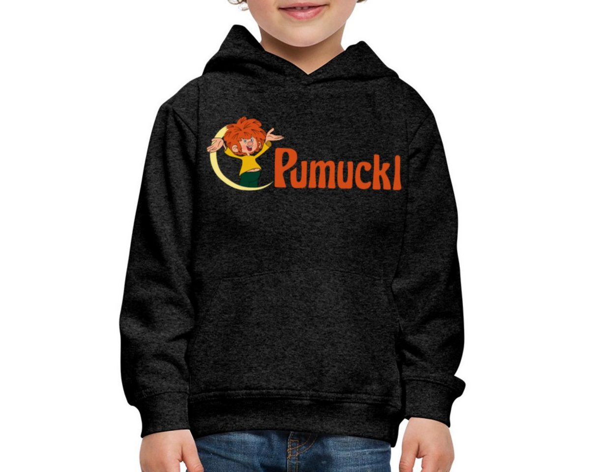 Spreadshirt Hoodie Pumuckl Mit Frecher Pose Und Logo Schriftzug Kinder Premium Hoodie (1-tlg) von Spreadshirt