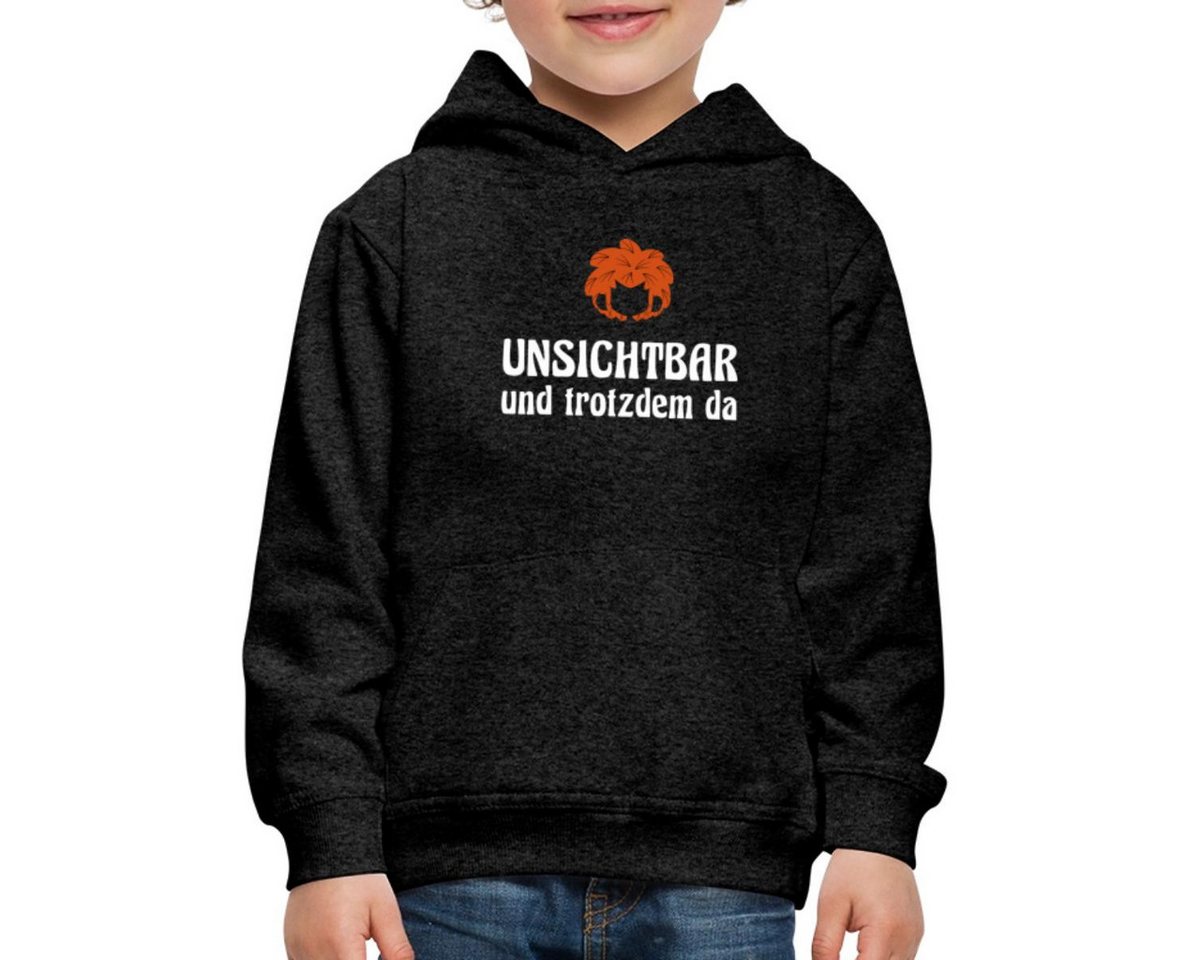 Spreadshirt Hoodie Pumuckl Mit Spruch Unsichtbar Und Trotzdem Da Kinder Premium Hoodie (1-tlg) von Spreadshirt