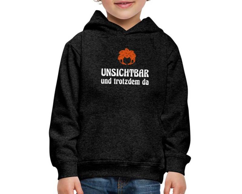 Spreadshirt Hoodie Pumuckl Mit Spruch Unsichtbar Und Trotzdem Da Kinder Premium Hoodie (1-tlg) von Spreadshirt