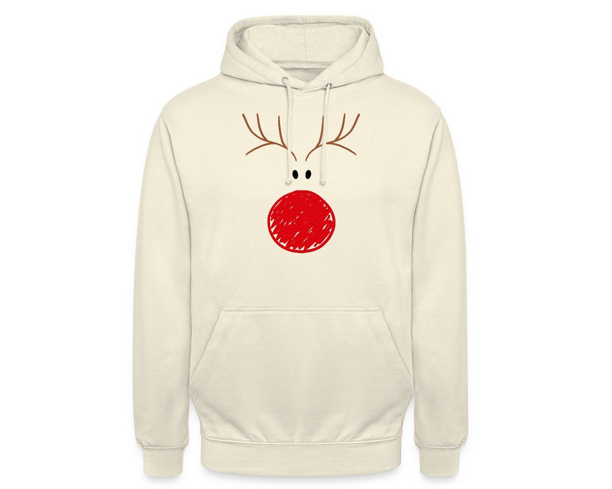 Spreadshirt Hoodie Rentier Lustig Weihnachten Für Damen & Kinder Unisex Hoodie (1-tlg) von Spreadshirt
