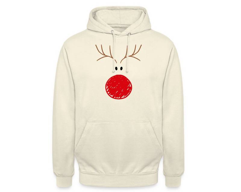 Spreadshirt Hoodie Rentier Lustig Weihnachten Für Damen & Kinder Unisex Hoodie (1-tlg) von Spreadshirt