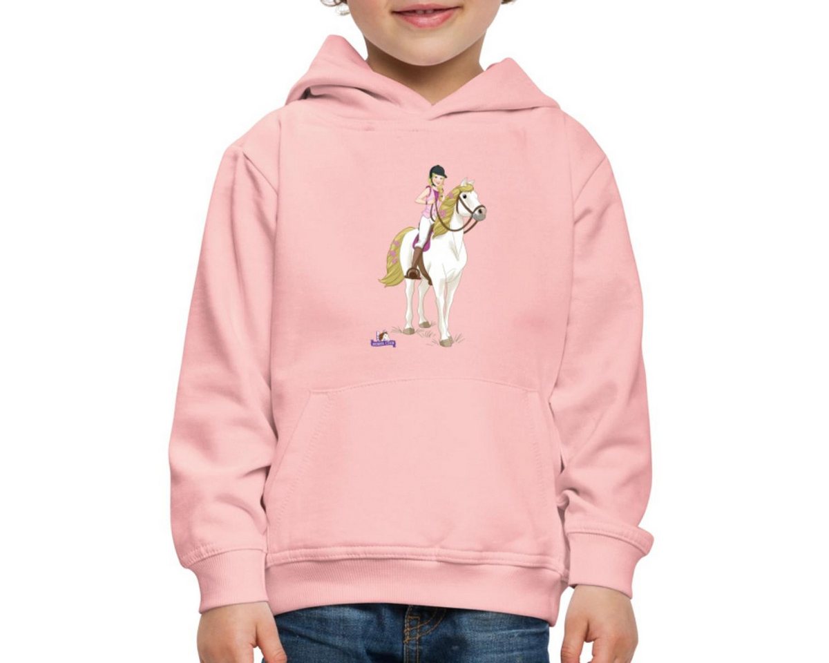Spreadshirt Hoodie Schleich Horse Club Sofia posiert auf Blossom Kinder Premium Hoodie (1-tlg) von Spreadshirt