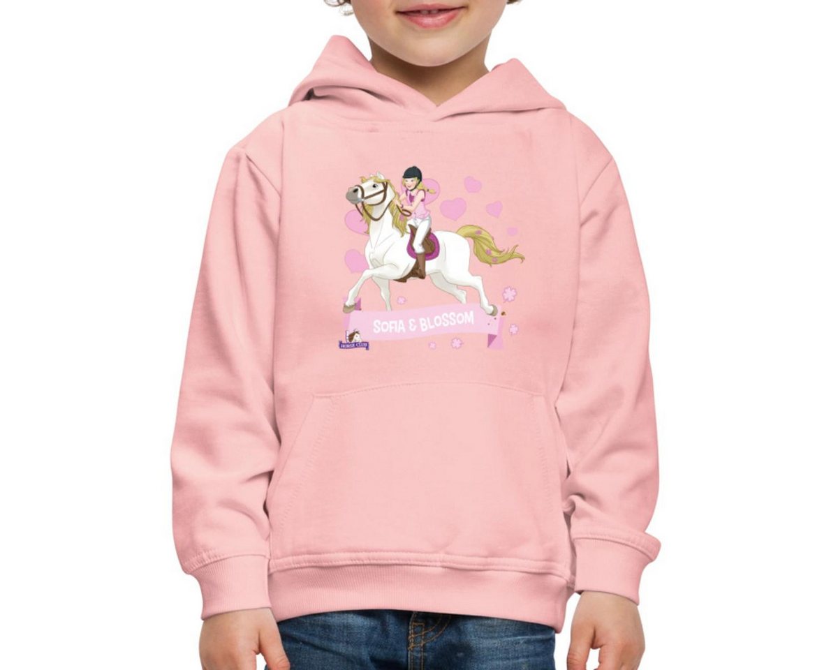 Spreadshirt Hoodie Schleich Horse Club Sofia & Blossom reiten aus Kinder Premium Hoodie (1-tlg) von Spreadshirt
