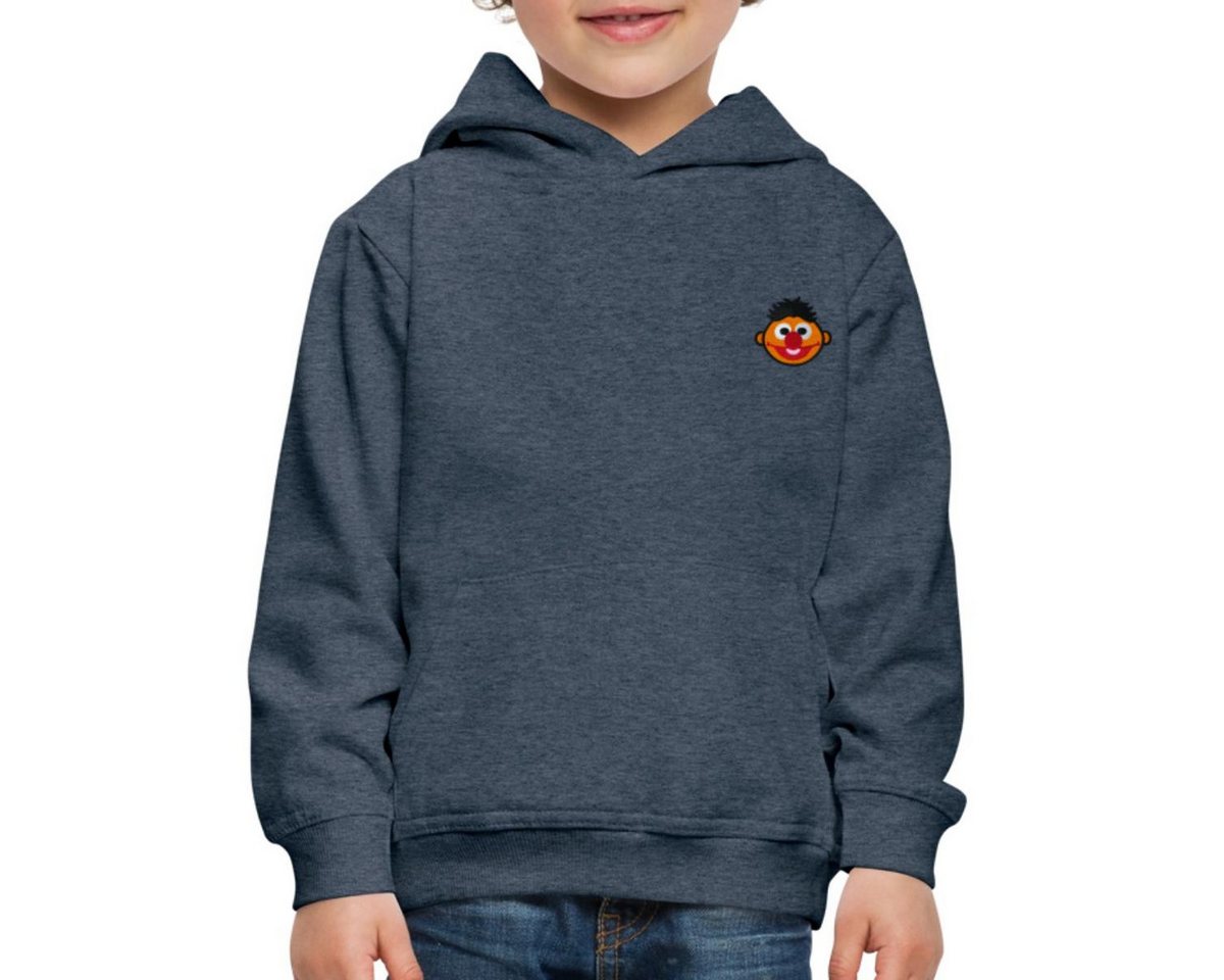 Spreadshirt Hoodie Sesamstraße Ernie Als Stickmotiv Kinder Premium Hoodie (1-tlg) von Spreadshirt