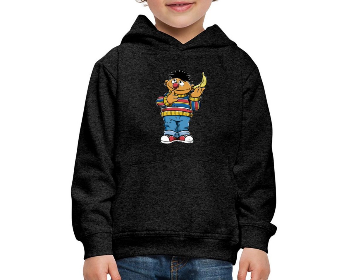 Spreadshirt Hoodie Sesamstraße Ernie am Bananentelefon Kinder Premium Hoodie (1-tlg) von Spreadshirt