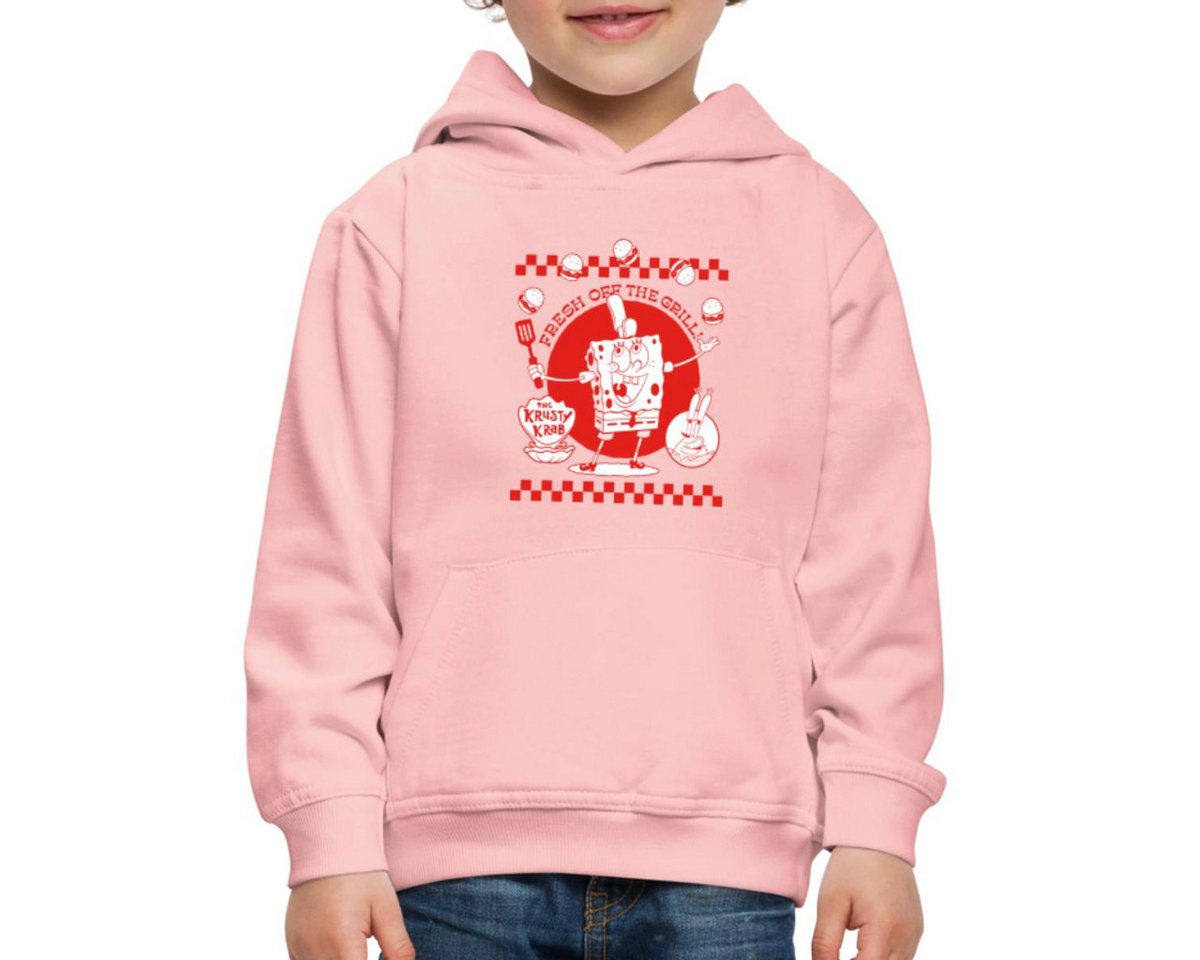 Spreadshirt Hoodie Spongebob Schwammkopf Fresh Off The Grill Kinder Premium Hoodie (1-tlg) von Spreadshirt
