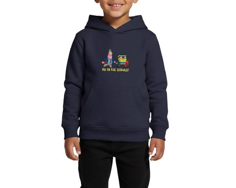 Spreadshirt Hoodie Spongebob Schwammkopf Mit Patrick Ab In Die Schule Kinder Premium Hood (1-tlg) von Spreadshirt