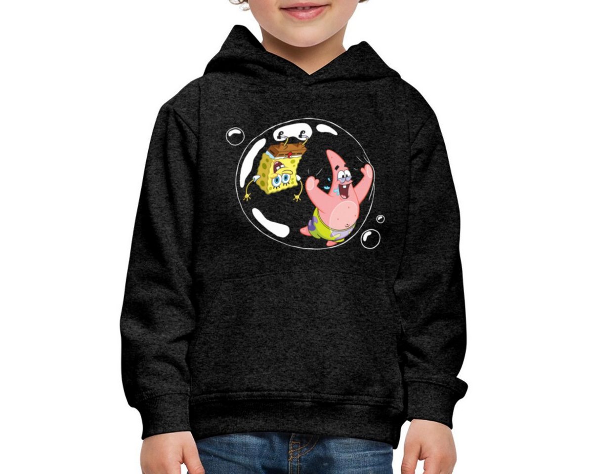 Spreadshirt Hoodie Spongebob Schwammkopf Mit Patrick In Einer Blase Kinder Premium Hoodie (1-tlg) von Spreadshirt